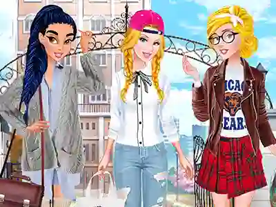Leikur Princesses: Back to School Collection á netinu