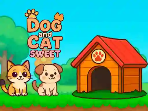 Leikur Dog and Cat Sweet á netinu