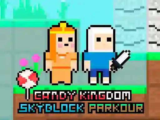 Leikur Candy Kingdom Skyblock Parkour á netinu