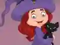 Leikur G2E Happy Witch Girl And Cat Room Escape á netinu