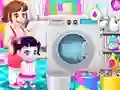 Leikur Children Laundry á netinu
