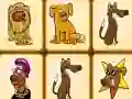 Leikur Mahjong dogs á netinu