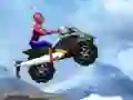 Leikur Spiderman Snow Scooter á netinu