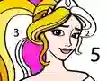 Leikur Princess Coloring By Number á netinu
