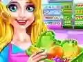 Leikur Supermarket Girl Cleanup á netinu