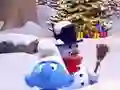 Leikur Smurfy Snowballs á netinu