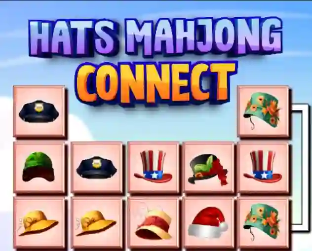 Leikur Hats Mahjong Connect á netinu