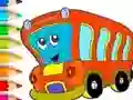 Leikur Coloring Book: Bus á netinu