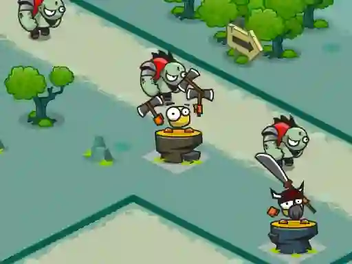 Leikur King Bird Tower Defense á netinu