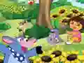 Leikur Dora find differences á netinu