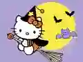 Leikur Coloring Book: Kitty Halloween á netinu
