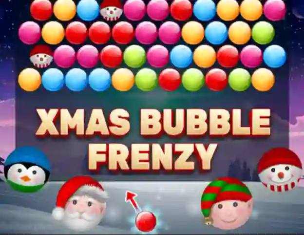 Leikur Xmas Bubble Frenzy á netinu