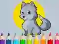 Leikur Coloring Book: Wolf á netinu