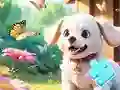 Leikur Jigsaw Puzzle: Dog In Garden á netinu
