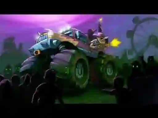 Leikur Zombie Smash: Monster Truck Racing á netinu