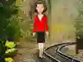 Leikur Girl Escape From Railway Track á netinu