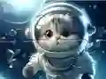 Leikur Jigsaw Puzzle: Astronaut-Cat á netinu