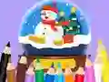 Leikur Coloring Book: Christmas Crystal Ball á netinu