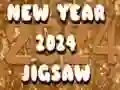 Leikur New Year 2024 Jigsaw á netinu