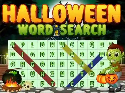 Leikur Halloween Words Search á netinu