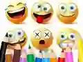 Leikur Coloring Book: Funny Emoji á netinu