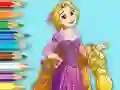Leikur Coloring Book: Princess Rapunzel á netinu