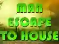 Leikur Man Escape To House á netinu
