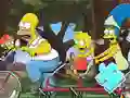 Leikur Jigsaw Puzzle: Simpson Family Riding á netinu
