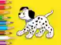Leikur Coloring Book: Cute Spotted Dog á netinu