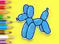 Leikur Coloring Book: Balloon Puppy á netinu