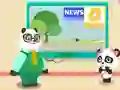 Leikur Baby Panda Hurricane Safety á netinu