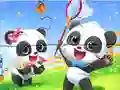 Leikur Jigsaw Puzzle: Baby Panda Spring Outing á netinu