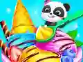 Leikur Baby Panda Ice Cream Truck á netinu