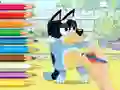 Leikur Coloring Book: Bluey And Bingo á netinu