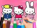 Leikur Coloring Book: Hello Kitty With Friends á netinu
