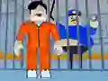 Leikur Obby: Escape from Barry Prison á netinu