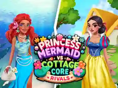 Leikur Princess Cottage Core vs Mermaid Core Rivals á netinu