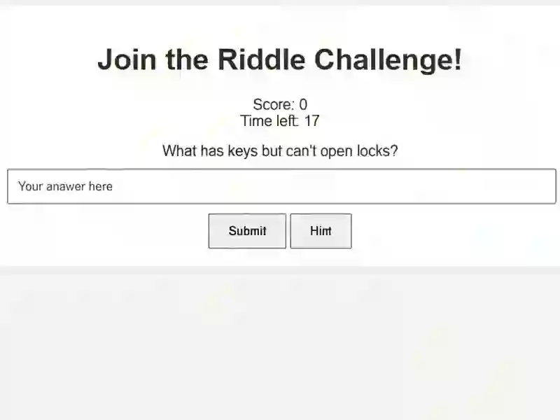 Leikur Riddle Challenge á netinu