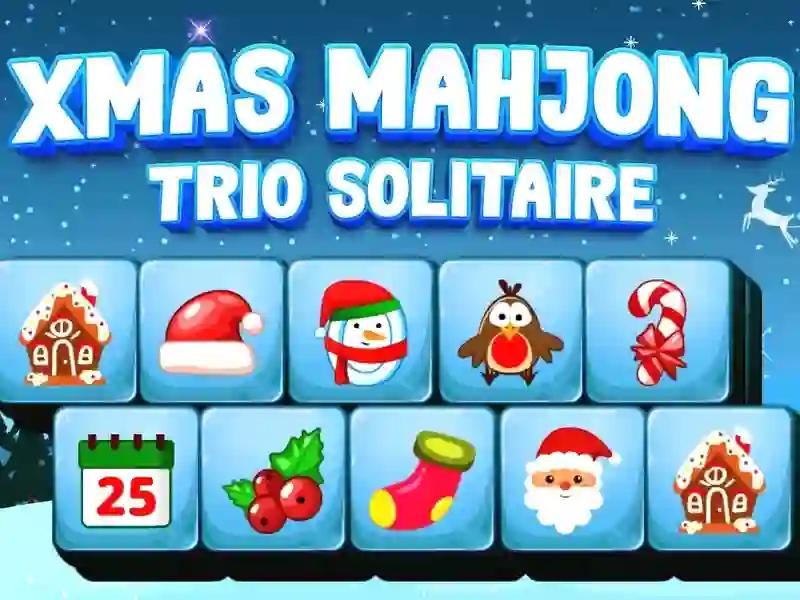 Leikur Xmas Mahjong Trio Solitaire á netinu