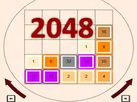 Leikur 2048 á netinu