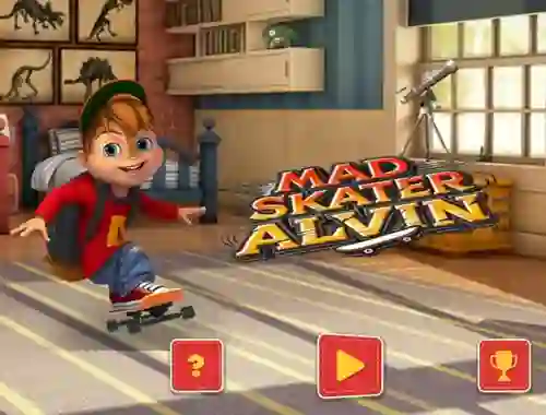 Leikur Mad Skater Alvin á netinu