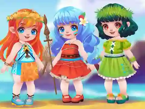 Leikur Toddie Cute Polynesian á netinu
