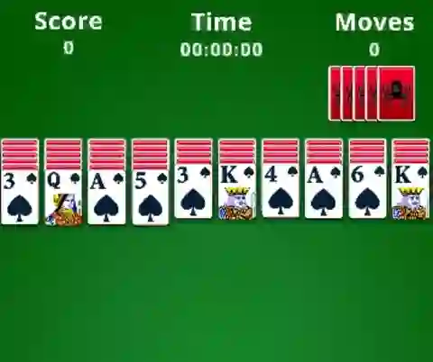Leikur Spider Solitaire á netinu