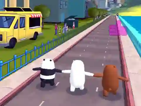Leikur We Bare Bears Bear Parkour á netinu