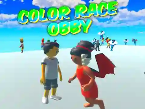 Leikur Color Race Obby á netinu