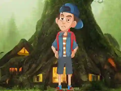 Leikur Boys Escaped Occult Jungle á netinu