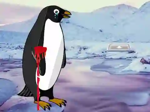 Leikur Heal the Wounded Penguin á netinu