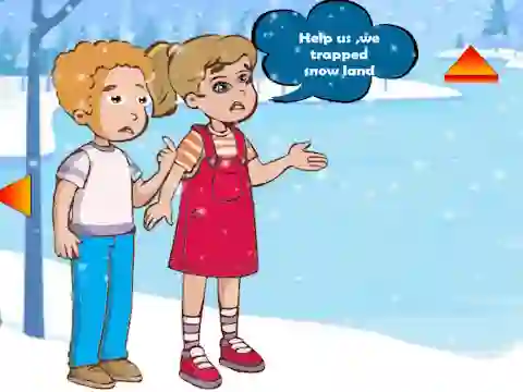 Leikur Siblings Escaped Snow Land á netinu