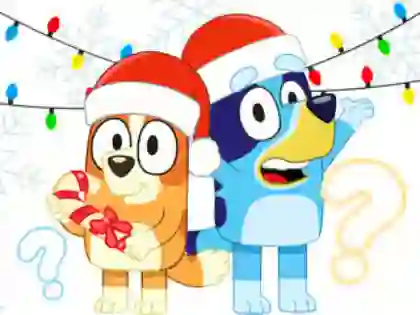 Leikur Kids Quiz: Bluey Christmas Quiz á netinu