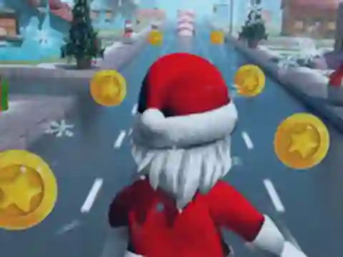 Leikur Santa Roblox Running á netinu